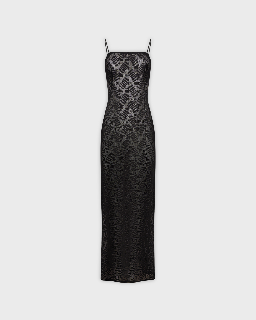 Lace Maxi Dress with Thin Straps