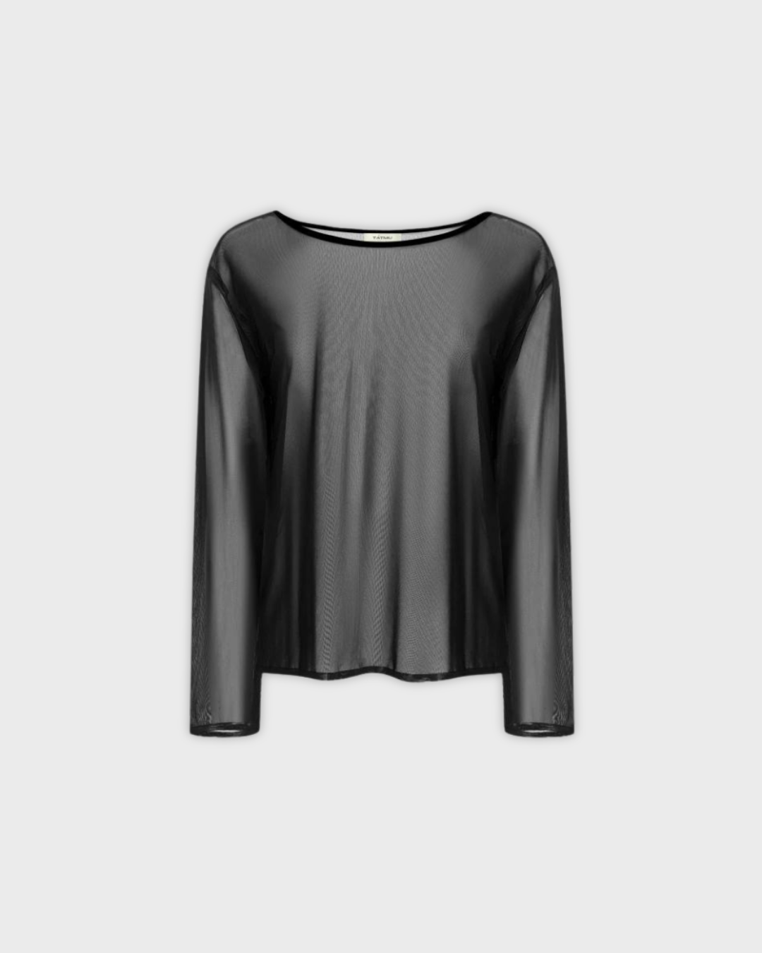 Mesh Longsleeve with Boat Neck