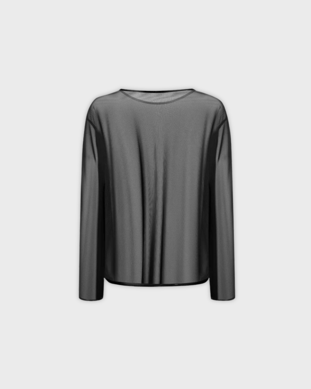 Mesh Longsleeve with Boat Neck