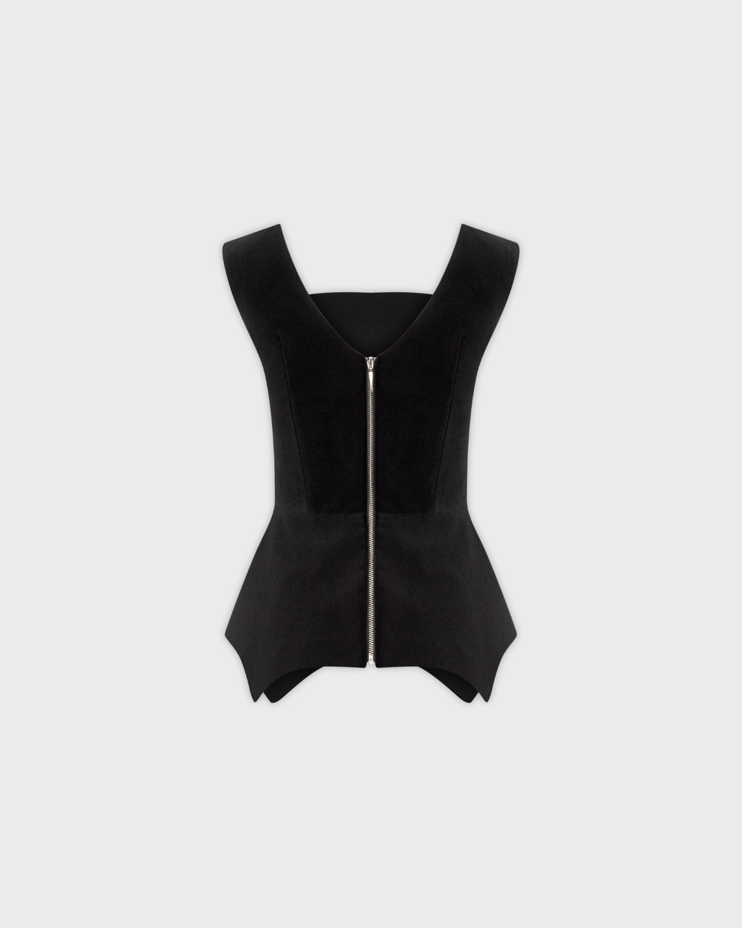 Velvet Corset with Peplum