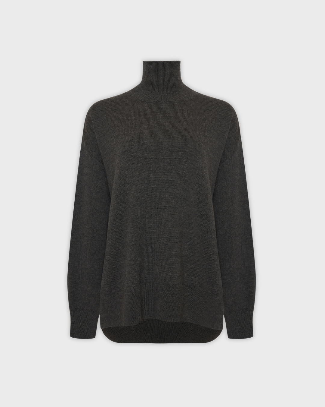 Oversized Graphite Merino Wool Sweater